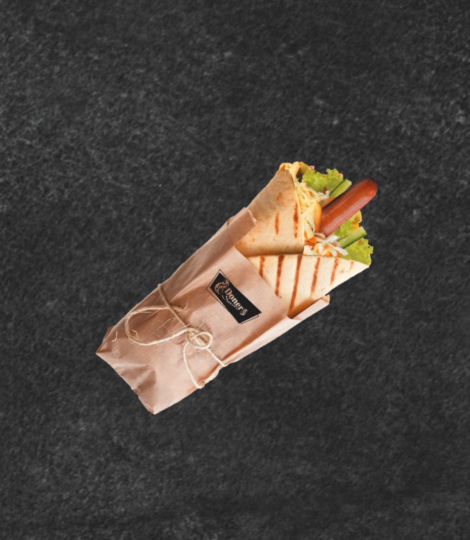 В лаваше с одной сосиской