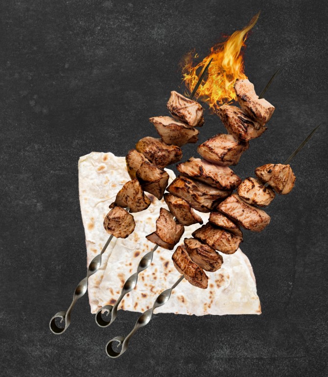 Шашлык из бараньей мякоти