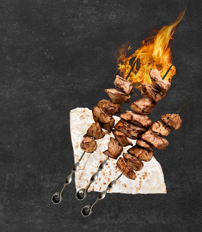 Шашлык из свиной корейки