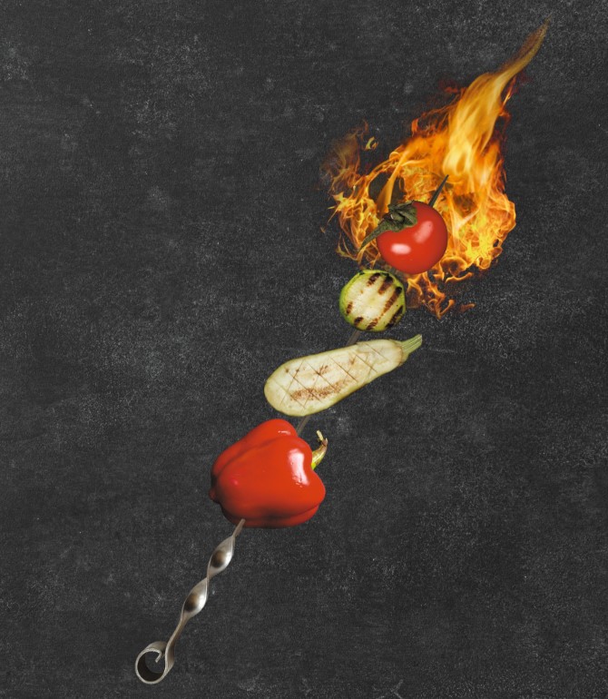 Овощи на мангале