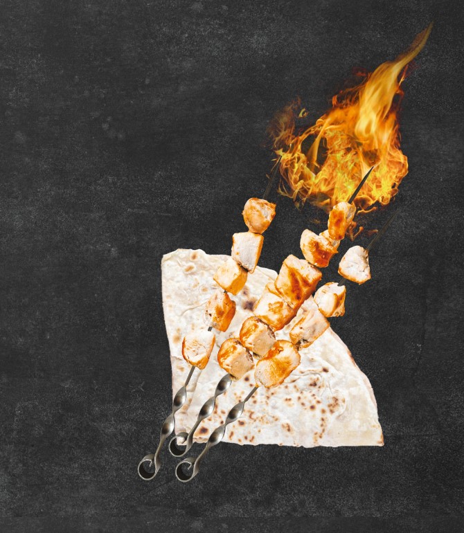 Шашлык из куриного филе